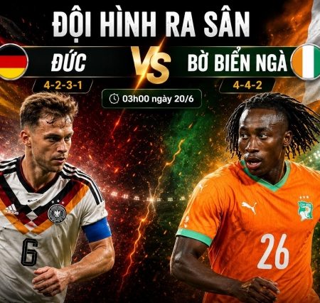 Soi Kèo World Cup 2026: Đức vs Bờ Biển Ngà, 03h00 ngày 21/06/2026